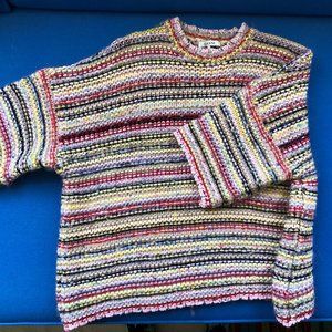 NWOT GANNI striped knit sweater